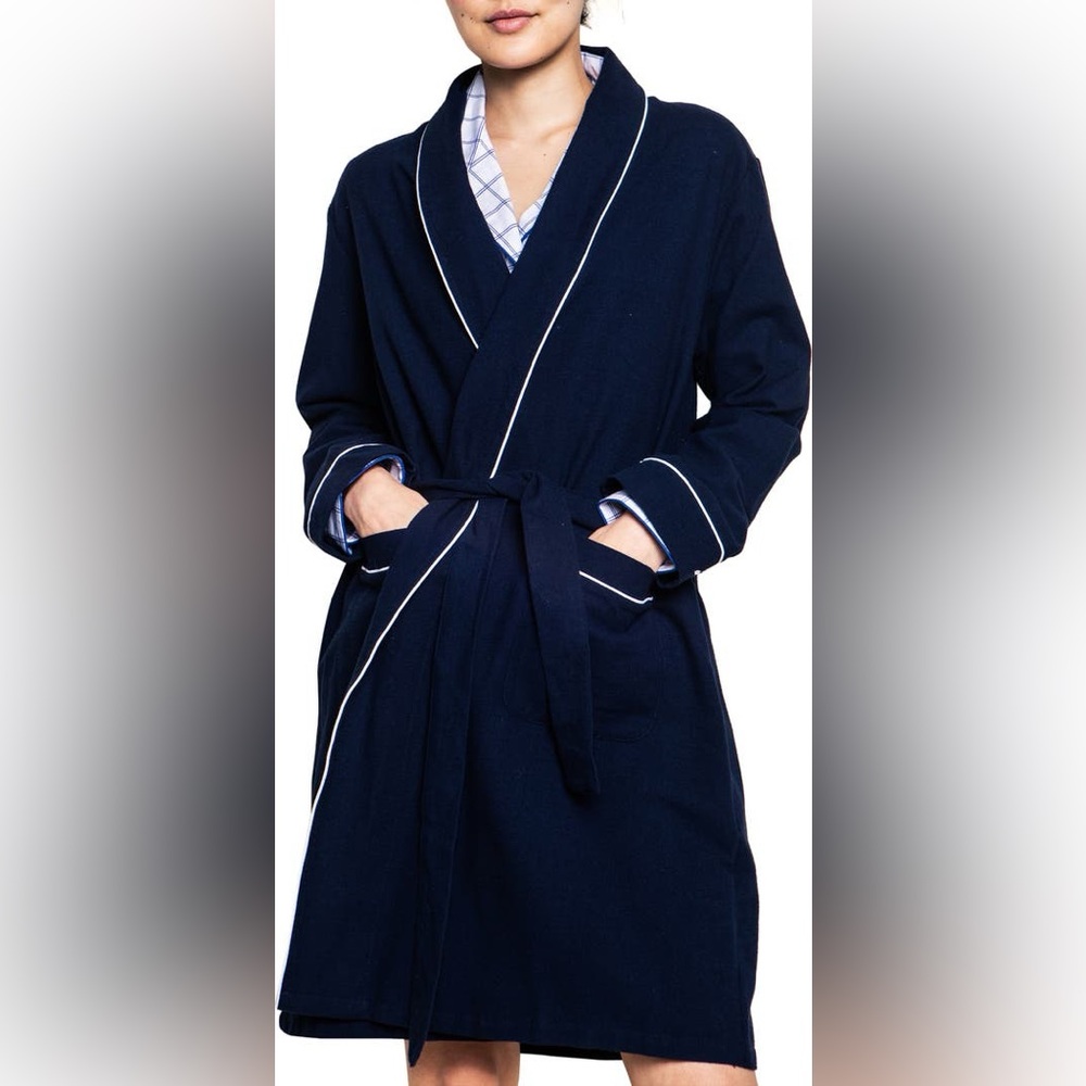 Petite Plume Cotton Flannel Robe
